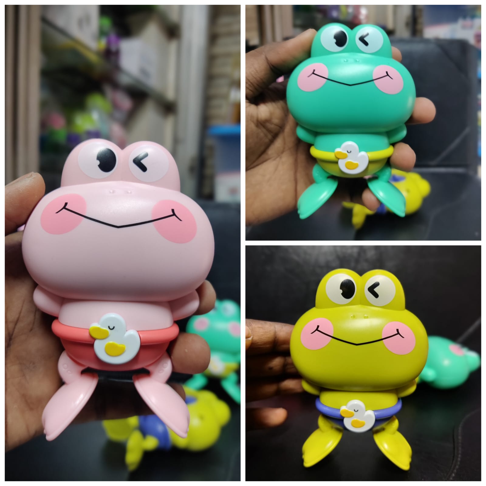 2pcs - Cartoon Frog Baby Bath Toy
