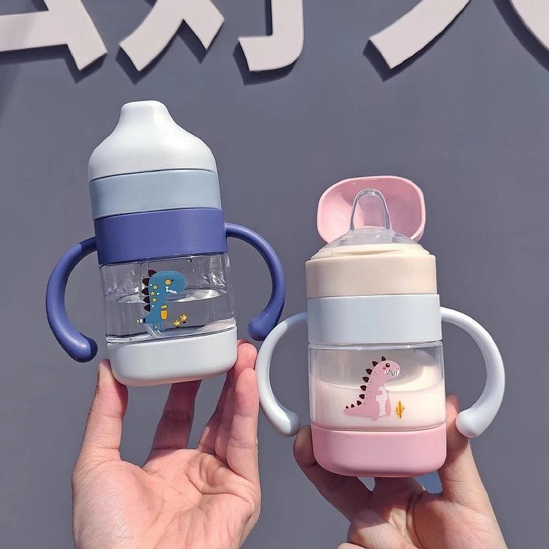 Dragon Design Baby & Kids Straw Drinking Bottle with Suction – 250ML