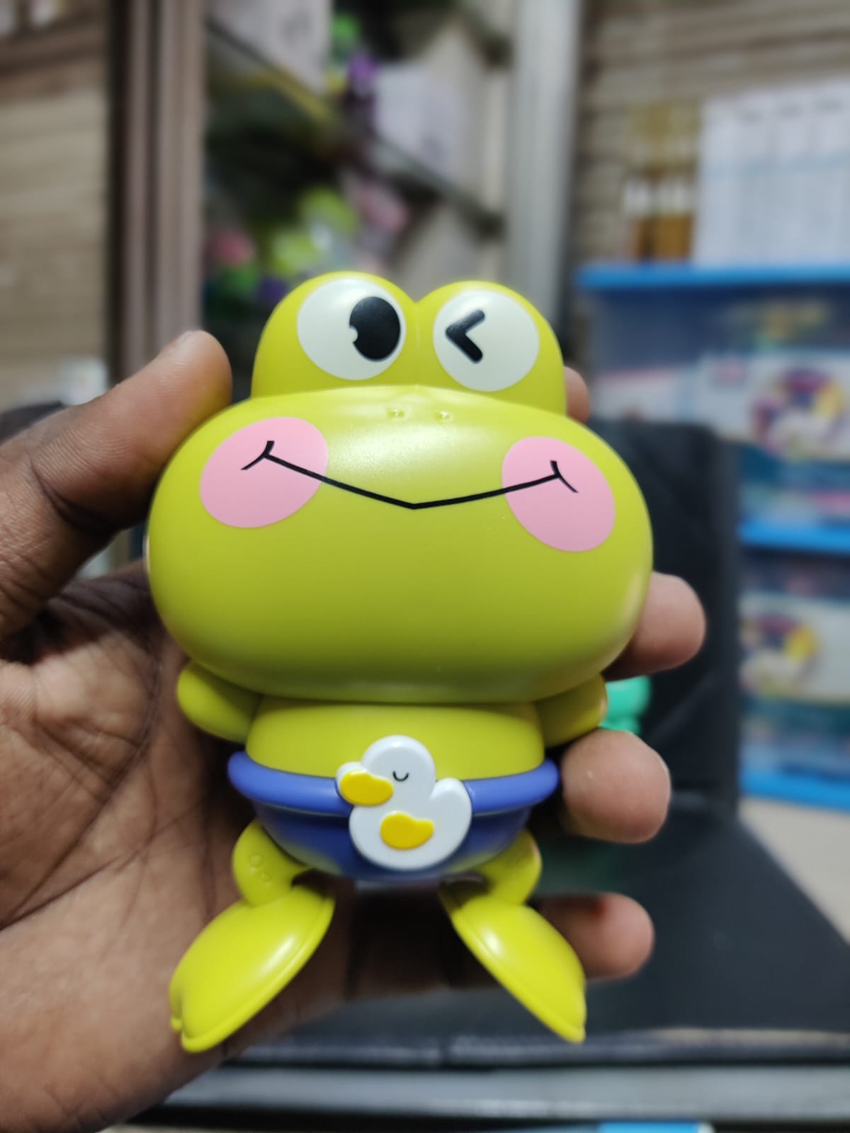 3pcs - Cartoon Frog Baby Bath Toy