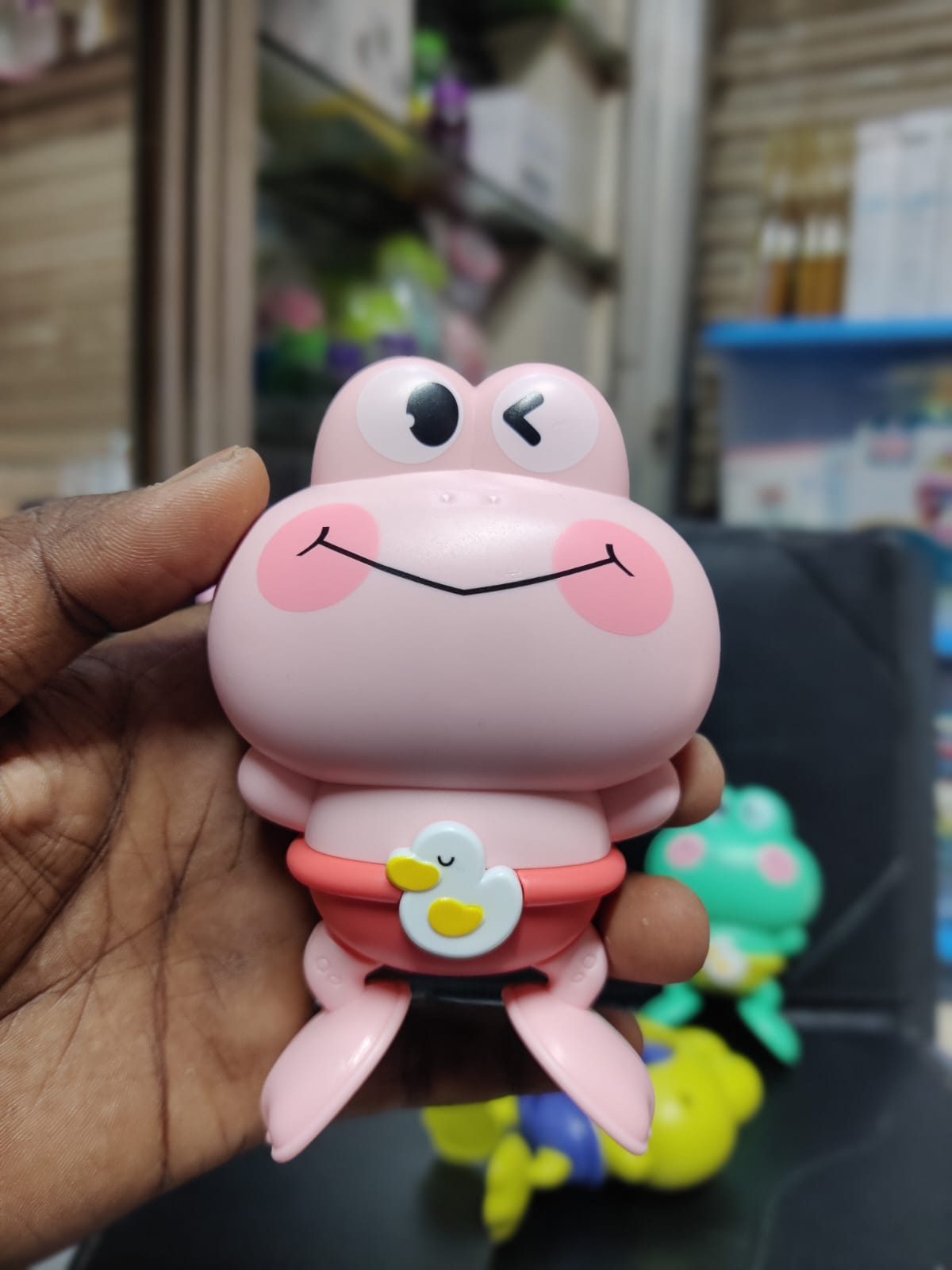 3pcs - Cartoon Frog Baby Bath Toy