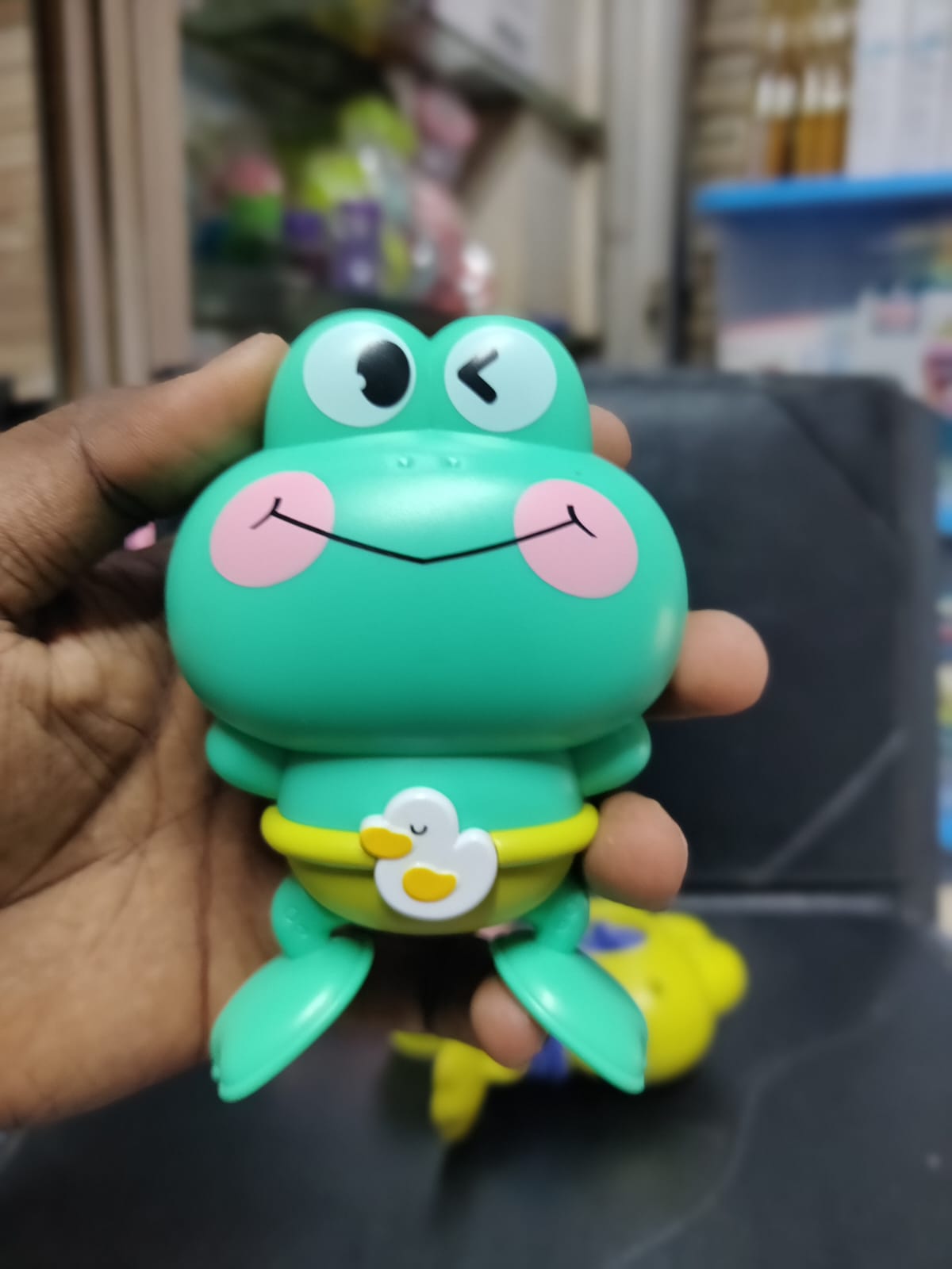3pcs - Cartoon Frog Baby Bath Toy