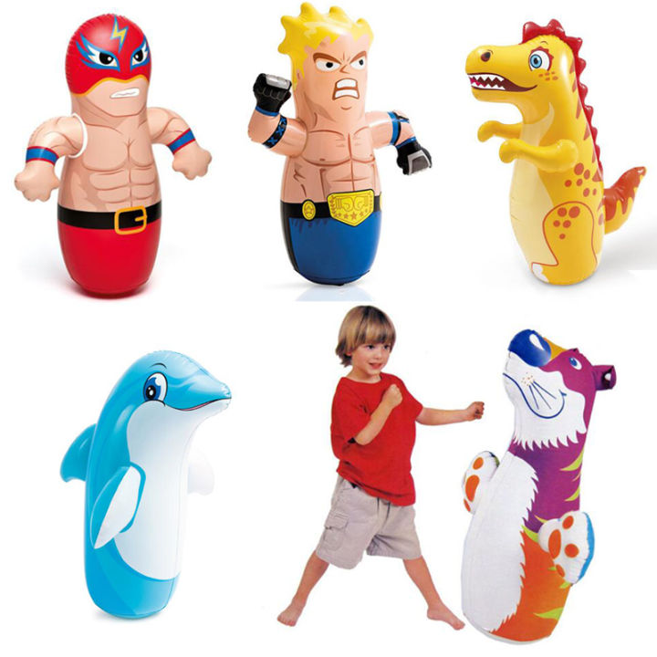 Inflatable Boxer Tumbler Toy for Boys & Girls – বাচ্চাদের ইনফ্ল্যাটেবল বক্সিং টাম্বলার টয় – সাথে ফ্রি পাম্পার