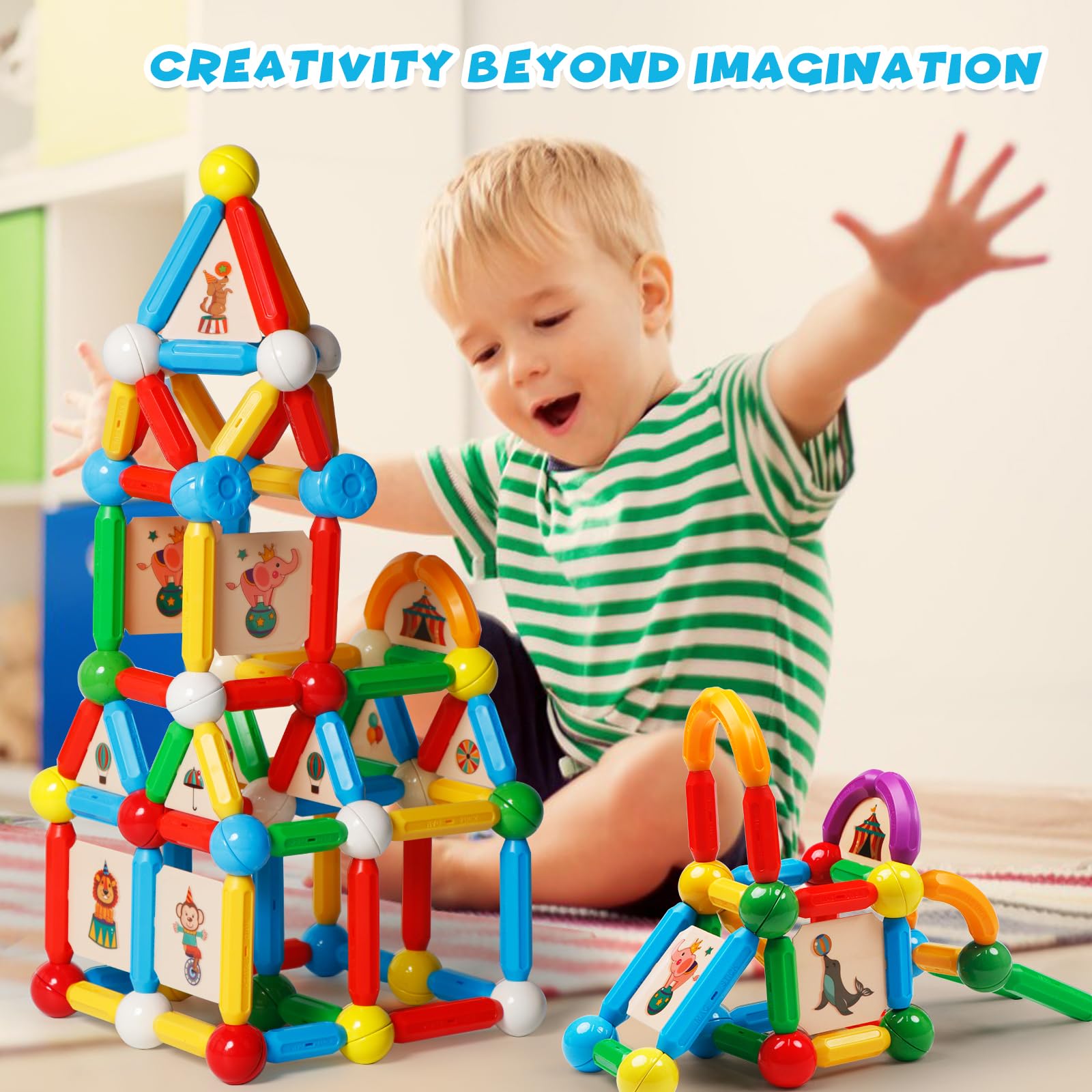 42 Pcs Magnetic Balls & Sticks Toy for Kids