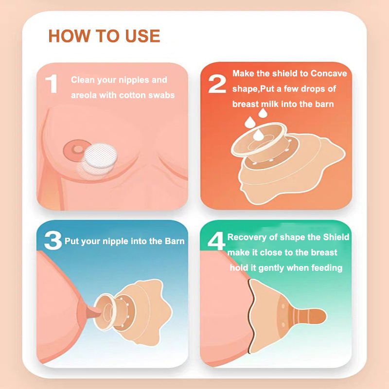 2pcs - Breast head cover protection anti-bite breast shield breast-feeding breast cover